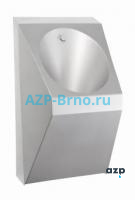 Безопасный писсуар из нержавеющей стали с автоматической емкостной системой смыва BSTP 01 AZP Brno Чехия (фото, схема)